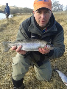 Member Neil Ashman with an early season rainbow