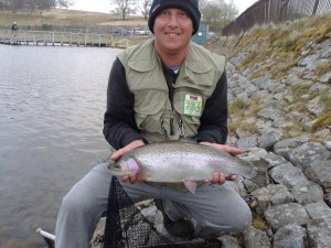 A cracker caught by treasurer C Jones. Est over 5lb. Returned to fight another day
